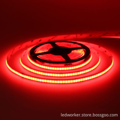 Shenzhen High Quality 12V/24V COB RGB LED Strip Lights
